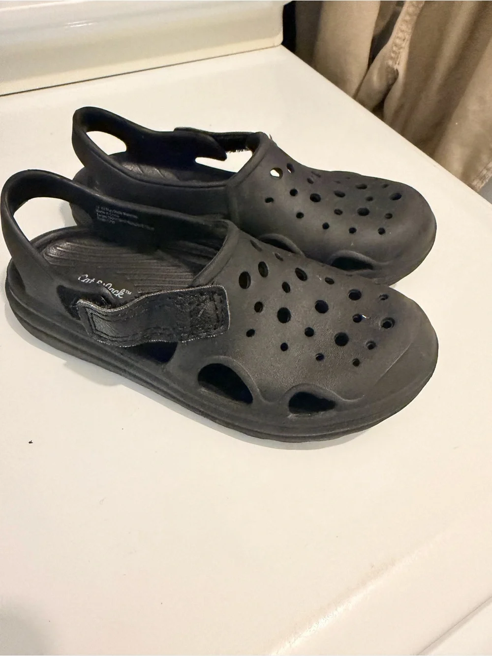 Cat & Jack Black Kids Water Clog Shoes